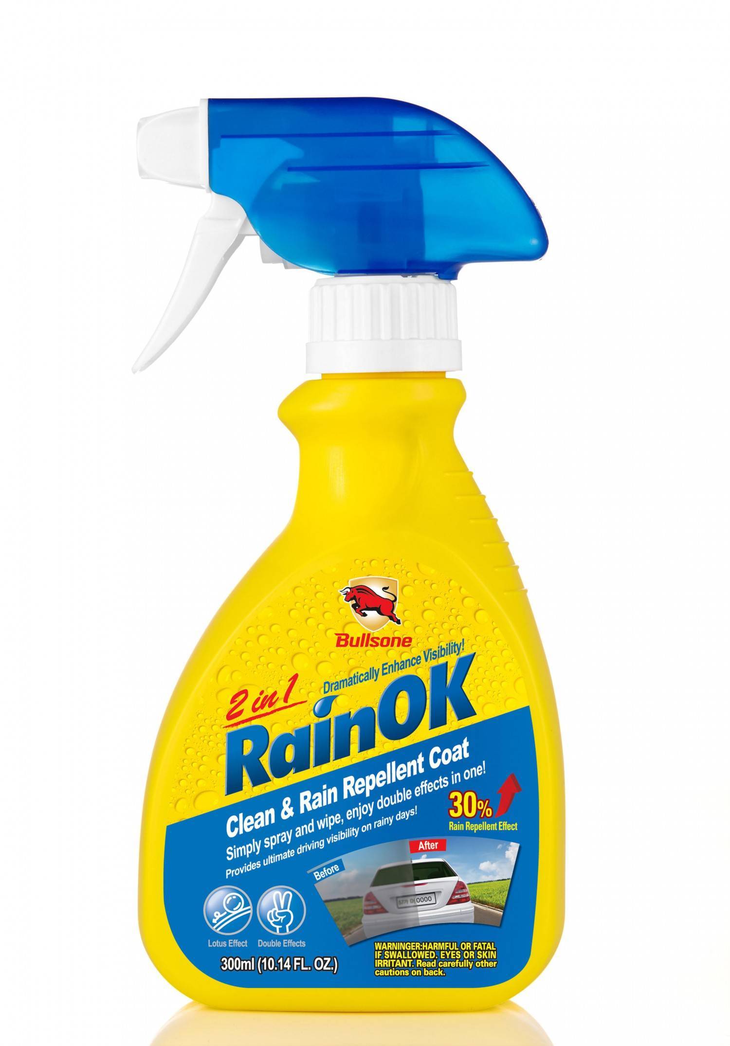 RainOK玻璃清潔/撥水噴劑(2合1)